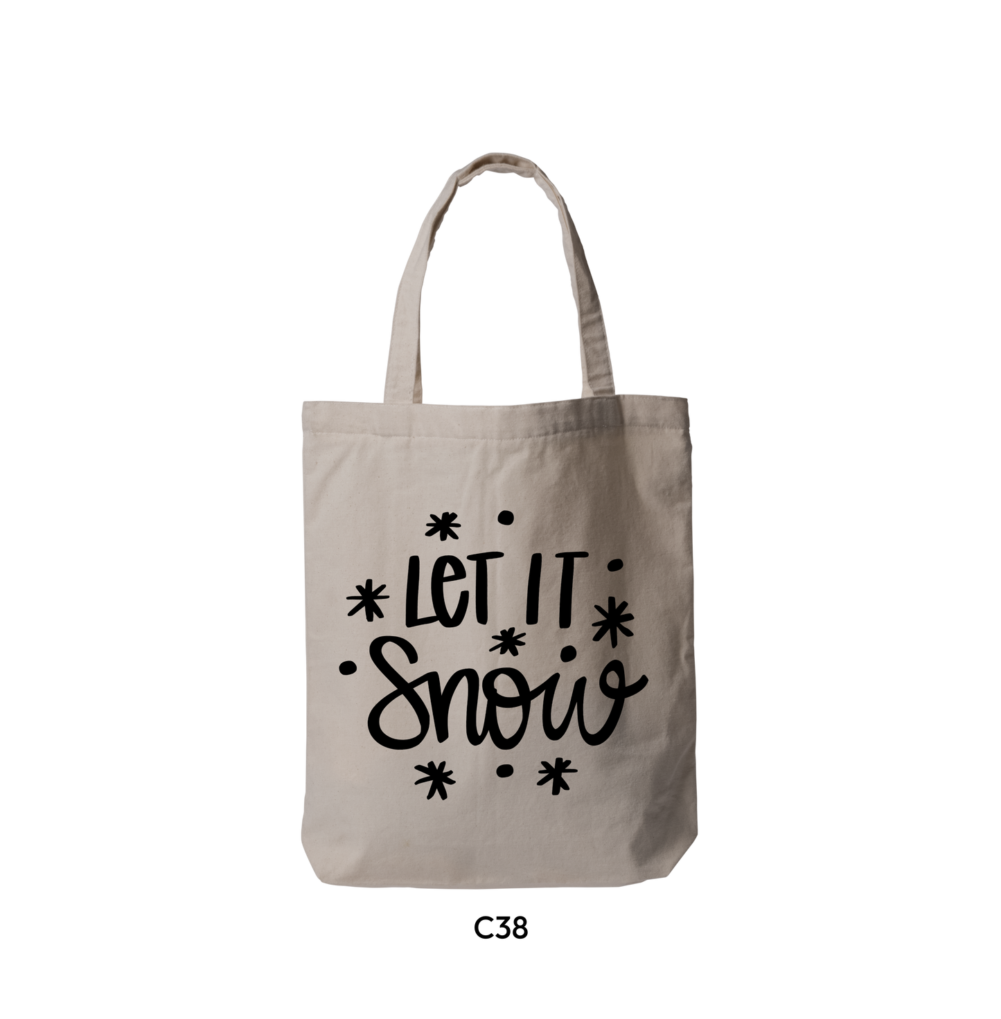 Let It Snow Lettering Logo (C38)