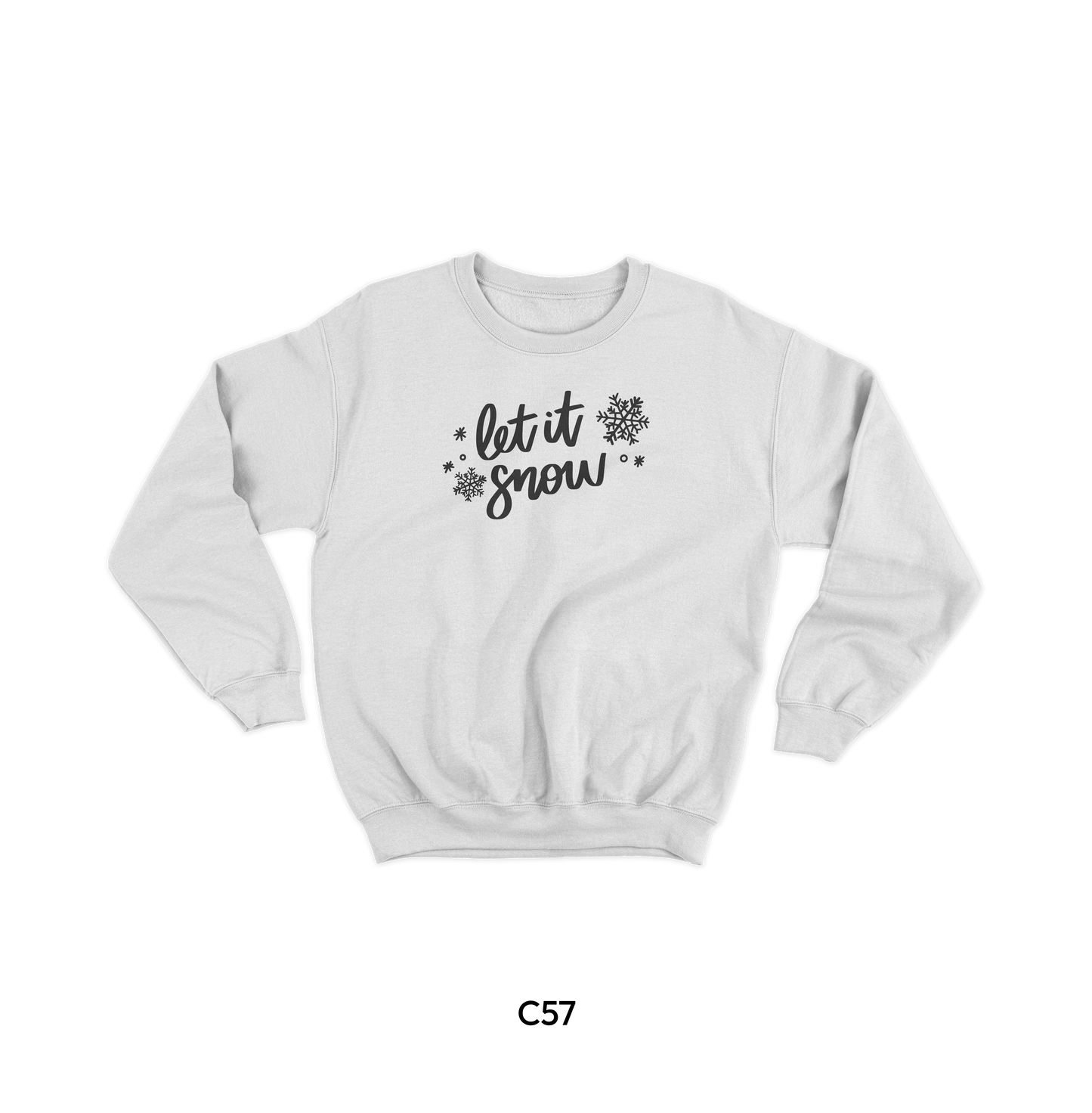 Let It Snow Lettering Logo 2 (C57)