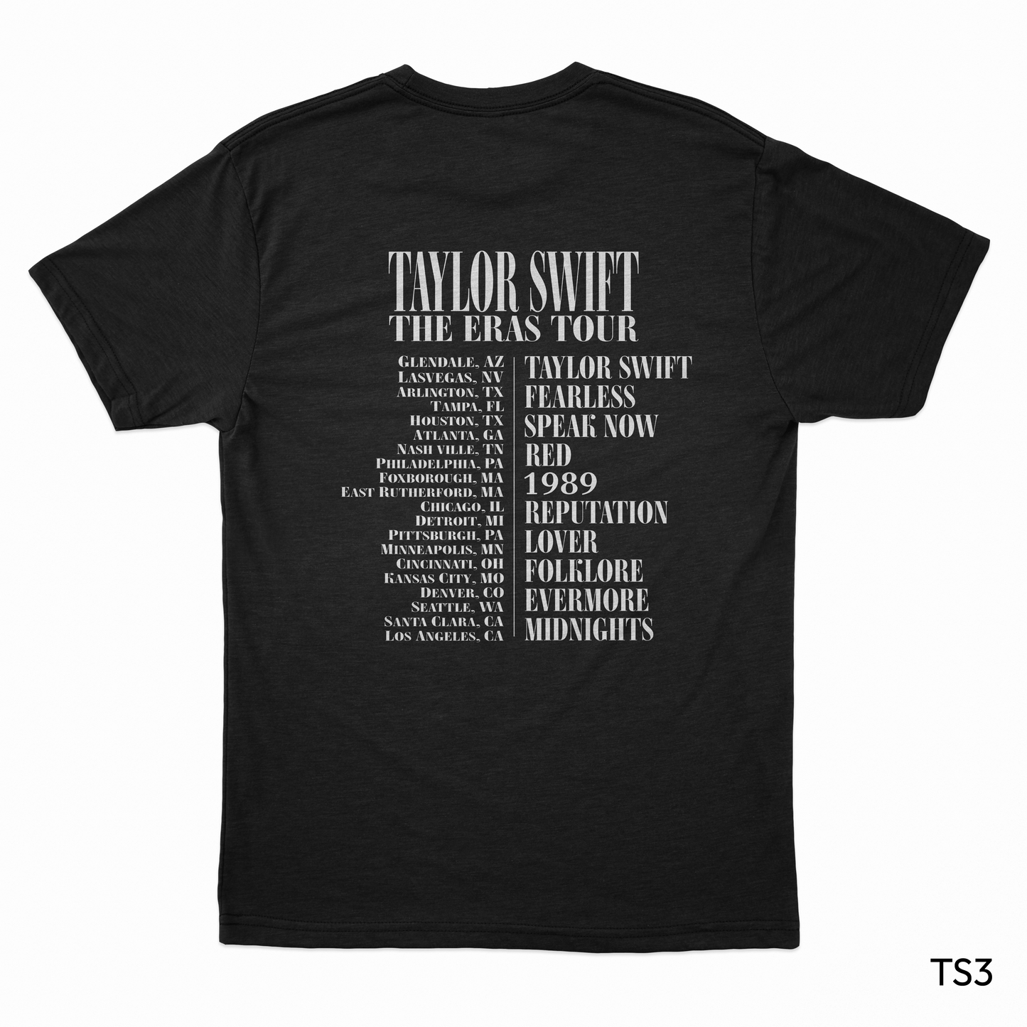 TS The Eras Tour Album List Clear (TS3)