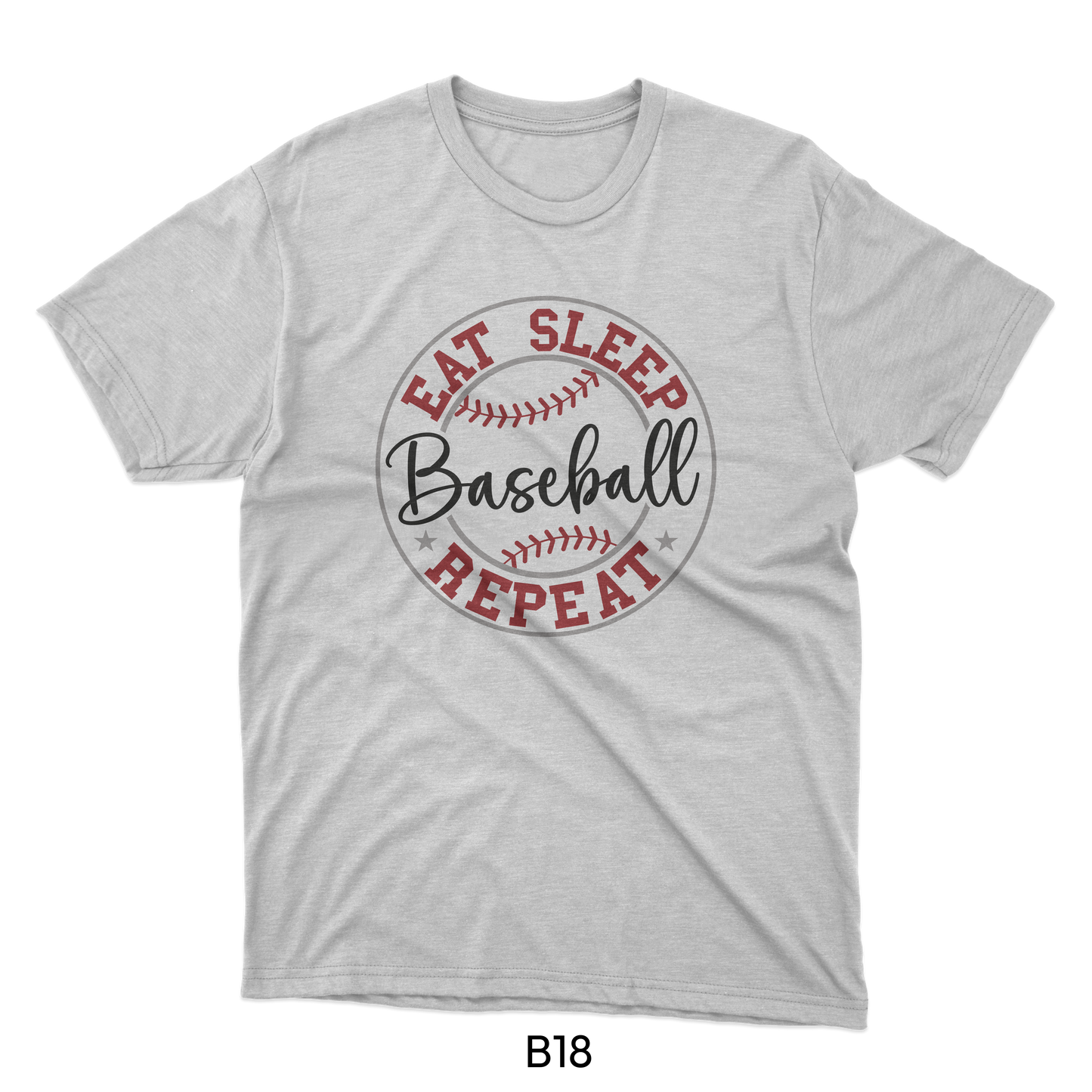 Eat Sleep Baseball Repeat 2 - Baseball Design (B18)