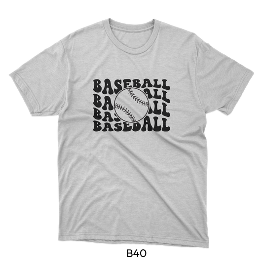 Boho Baseball Logo - Baseball Design (B40)