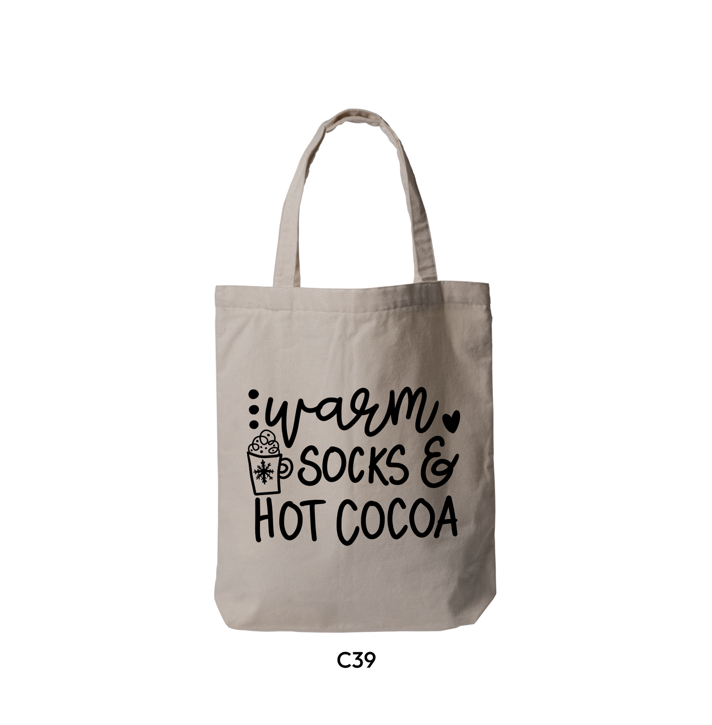 Warm Socks & Hot Cocoa Lettering Logo (C39)