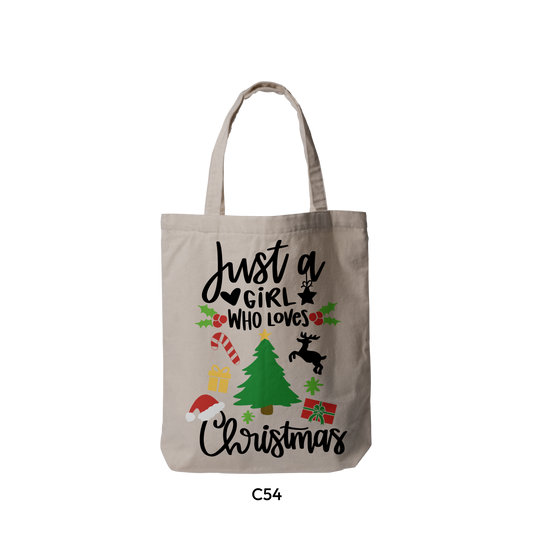 Just a Girl Who Loves Christmas Logo (C54)