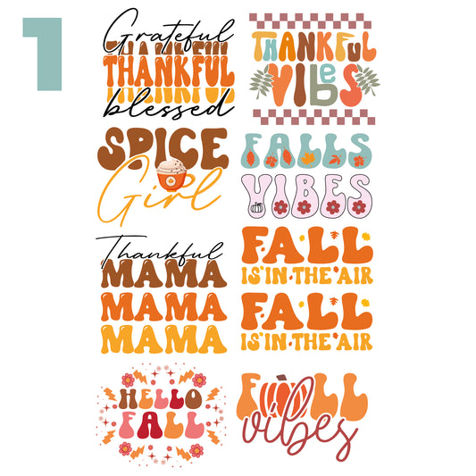 22x36 Pre-made Fall Designs DTF Gang Sheet 1