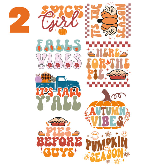 22x36 Pre-made Fall Designs DTF Gang Sheet 2