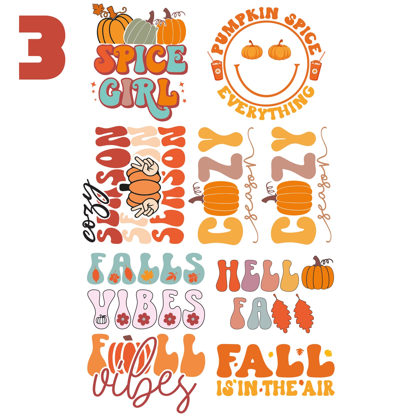 22x36 Pre-made Fall Designs DTF Gang Sheet 3