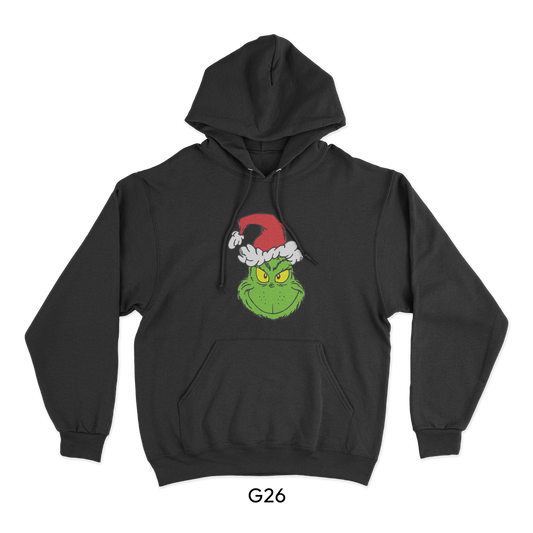 The Grinch with Santa Hat Logo (G26)