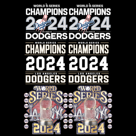 22x34 World Series Champions 2024 - DODGERS DTF Gang Sheet