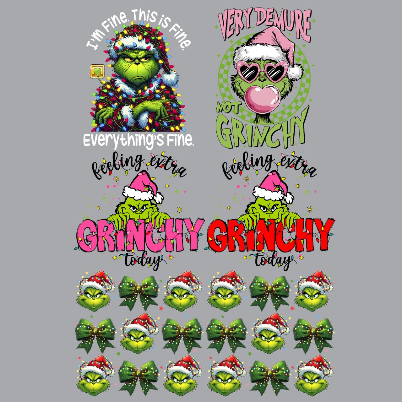 Green Christmas Designs - 22x33" DTF Gang Sheet