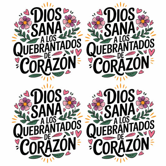 22x24 Pre-made "DIOS SANA" DTF Gang Sheet