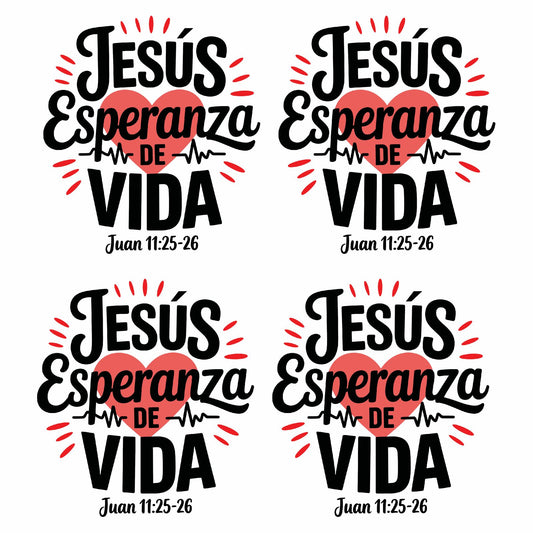 22x24 Pre-made "JESÚS ESPERANZA" DTF Gang Sheet